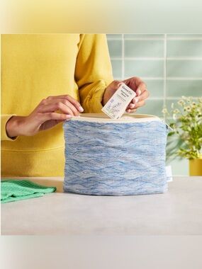 NWOT Grove Co. Set of Travel Pouches in Wave Pattern